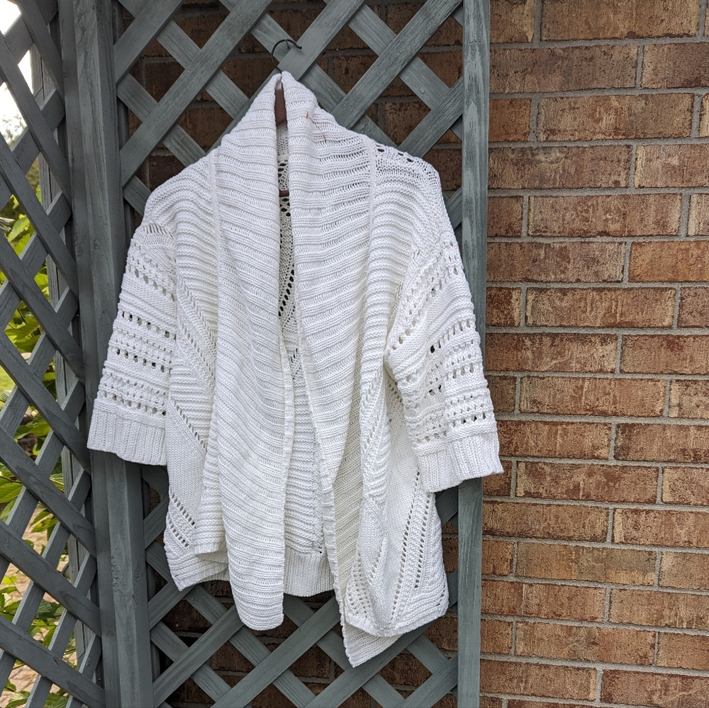 Polo Ralph Lauren Italian Yarn Chunky Knit Open front cardigan